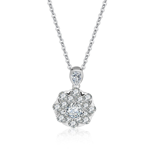 [D&J] Heart On Fire 0.5Carat Moissanite Diamond Pendant