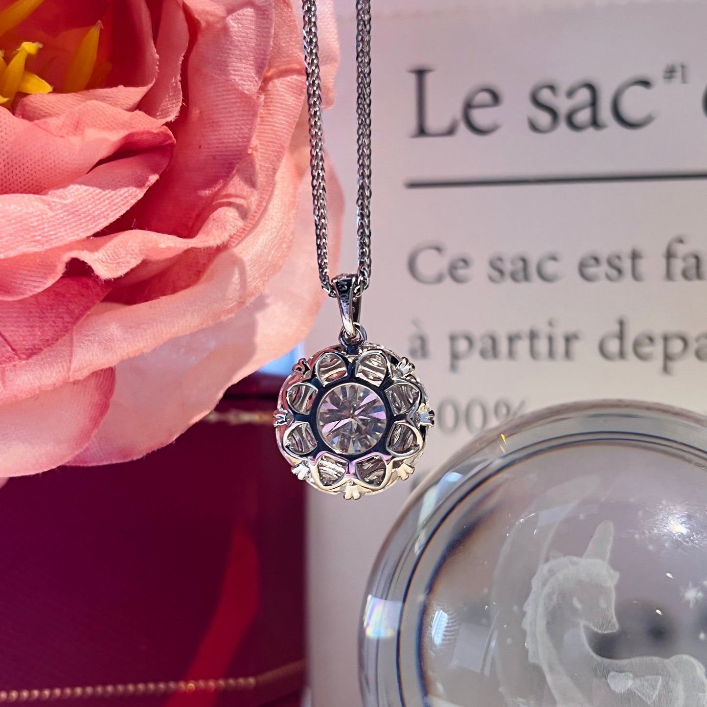 [D&J] Eye in The Sky 3Carat Moissanite Necklace