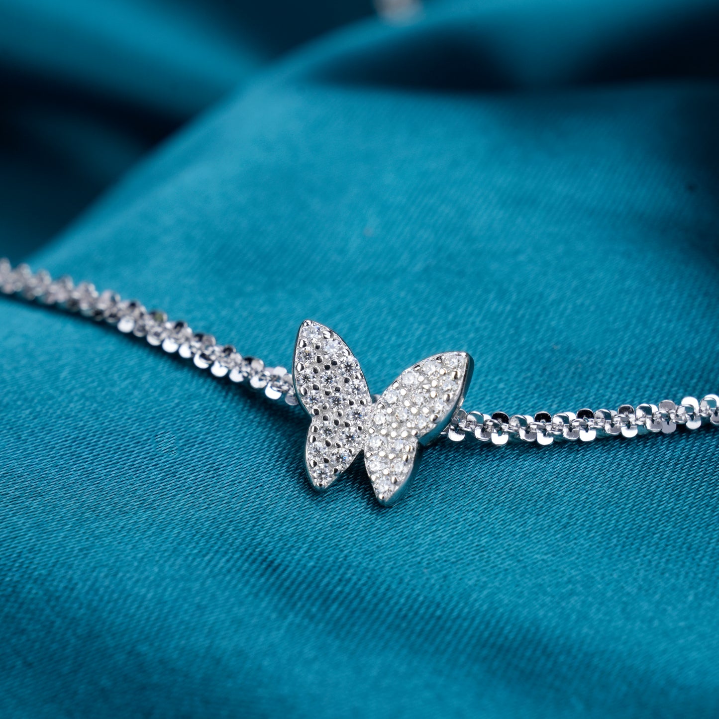 [D&J] Butterfly Choker Moissanite Diamond Necklace