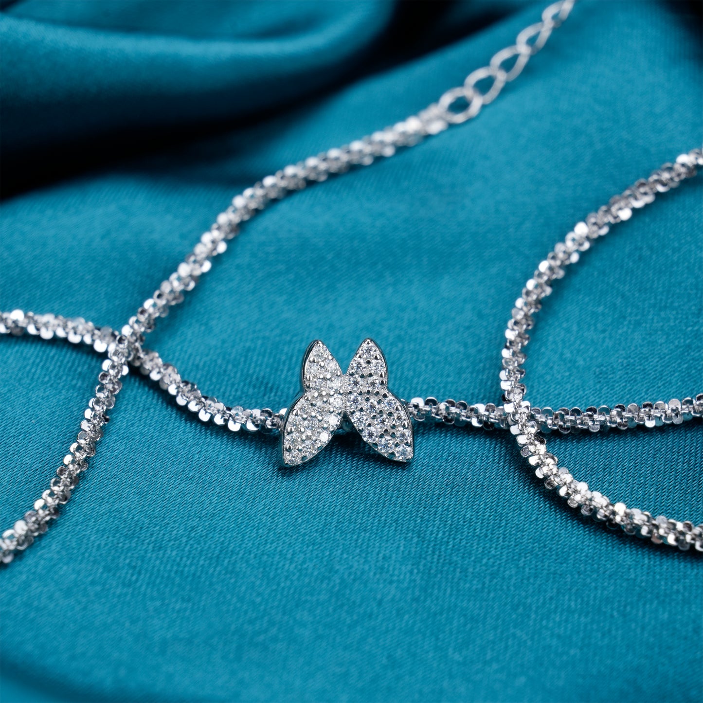 [D&J] Butterfly Choker Moissanite Diamond Necklace