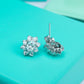 Sunflower Oval Shaped 0.5ct*2 Moissanite Stud Earrings