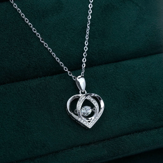 [D&J] Eternity Love 0.3ct Moissanite Diamond Pendant