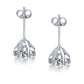 Snow Flake 0.1ct*2 Moissanite Stud Earrings