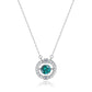 [D&J] Sparkling Dance 1ct Emerald Green Moissanite Necklace
