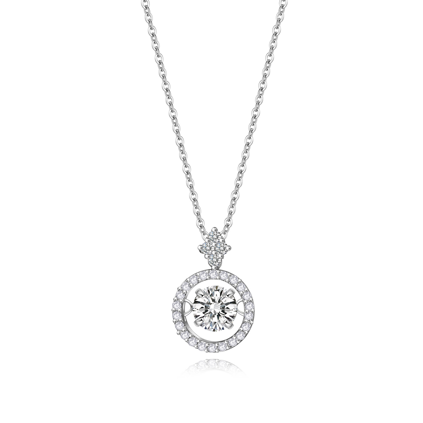 Sparkling Dance 1ct Moissanite Necklace