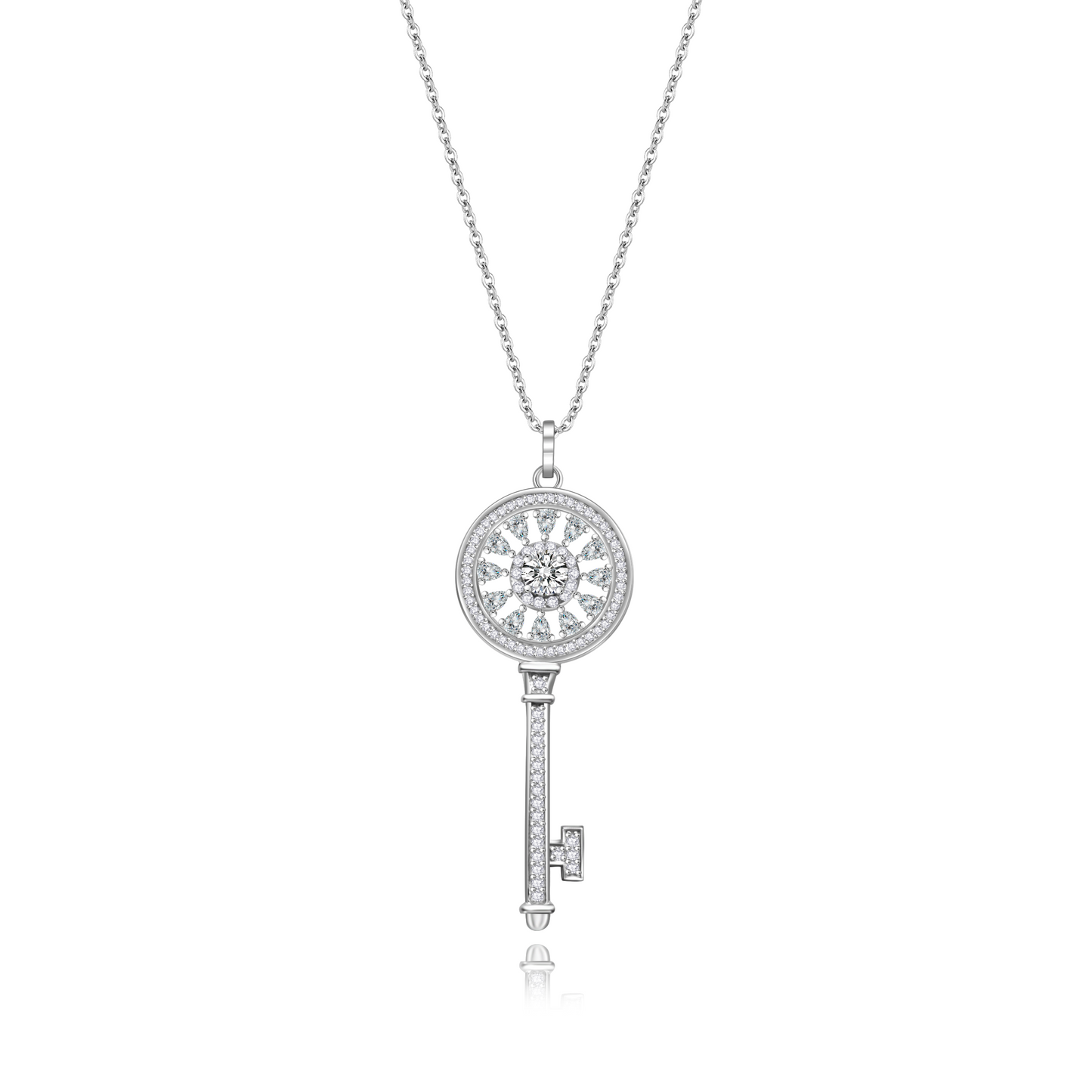 Keys 0.5ct Moissanite Necklace