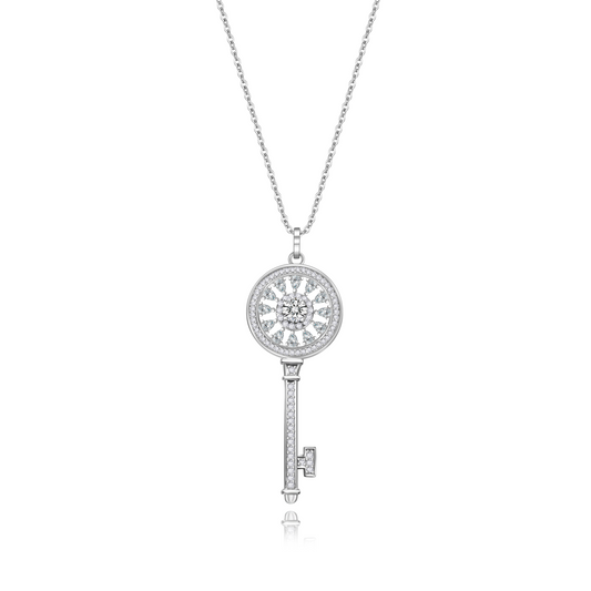 Keys 0.5ct Moissanite Necklace