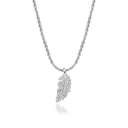 Feather Pavé Moissanite Diamond Choker