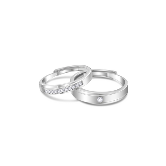 [D&J] Moissanite Couple's Ring