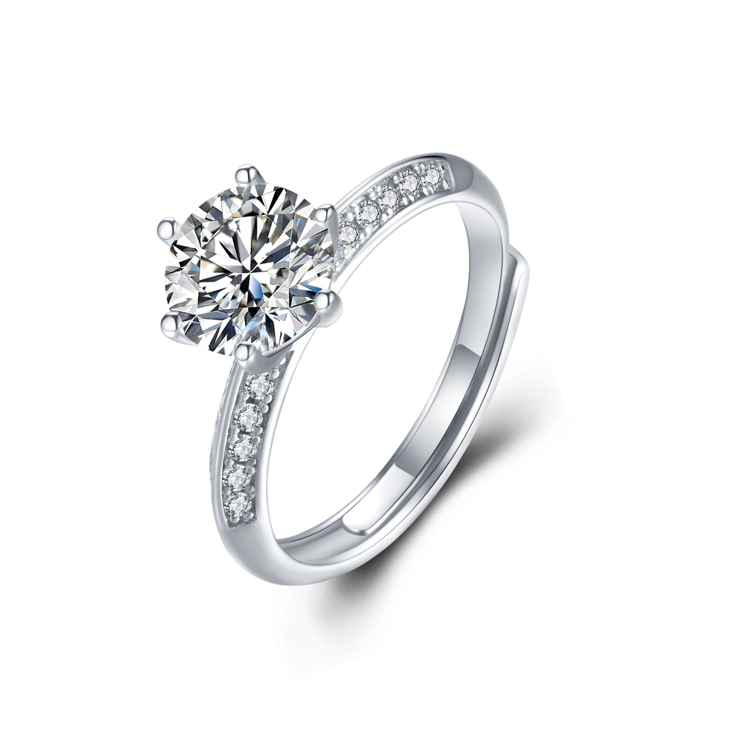 Eternal Earth 6-prong 1Carat Moissanite Ring