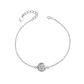 Round Bezel 1ct Moissanite Bracelet