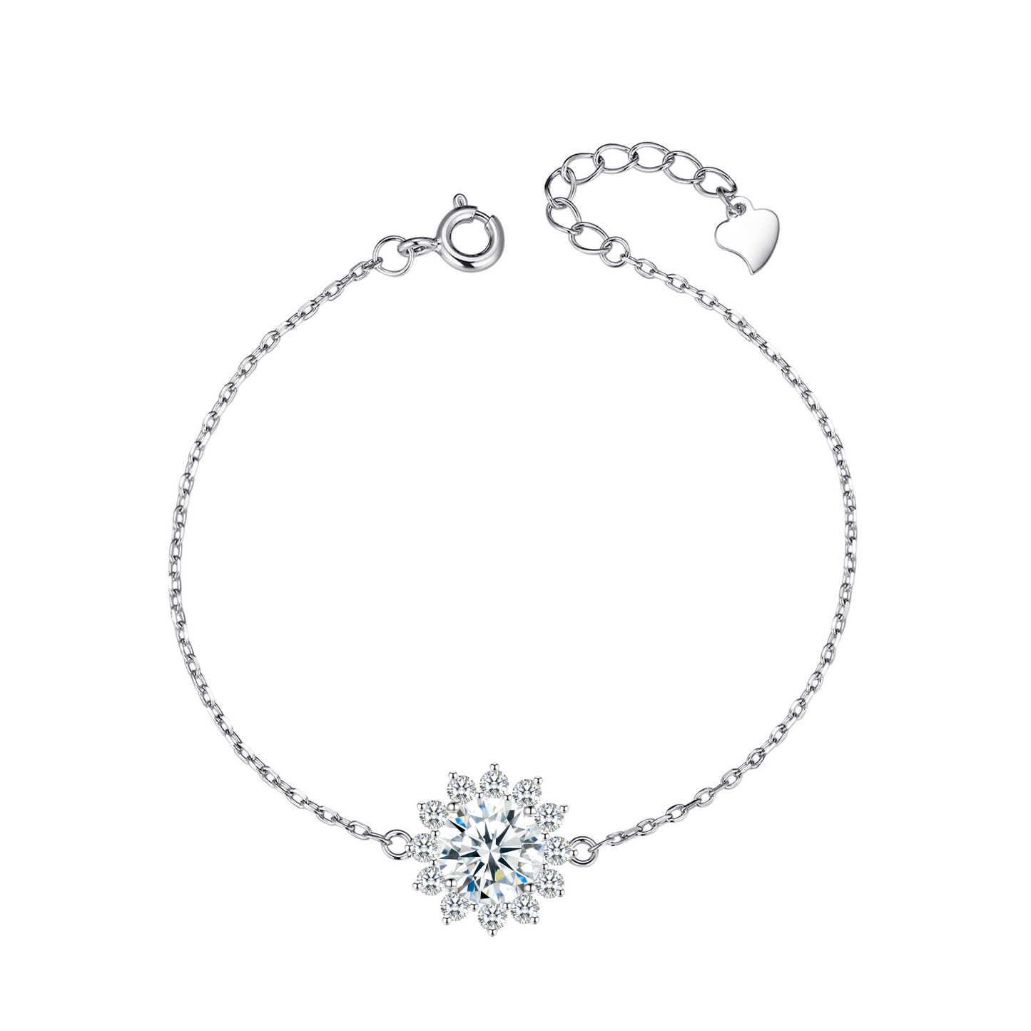 Sunflower 1Carat Moissanite Bracelet