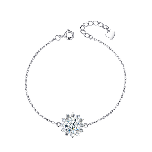 Sunflower 1Carat Moissanite Bracelet