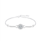 [LeBijouLab] Floral Halo Round 1ct Moissanite Diamond Bracelet