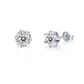 Snow Flake 0.5Carat*2 Moissanite Stud Earrings