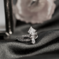 Crown Design Princess Cut 1Carat Moissanite Ring