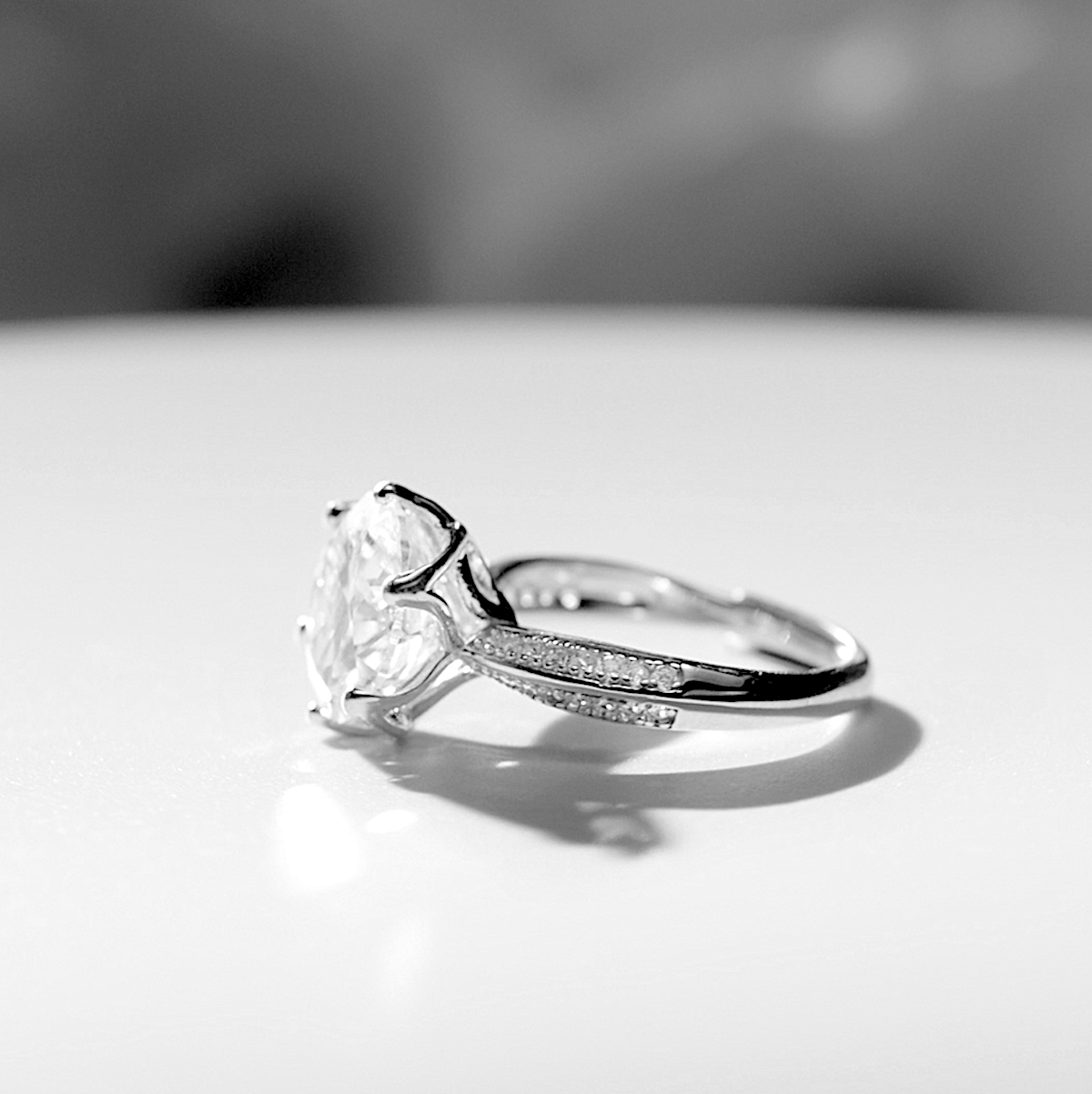 Eternal Earth 6-prong 5Carat Moissanite Ring