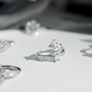 Crown Design Princess Cut 1Carat Moissanite Ring