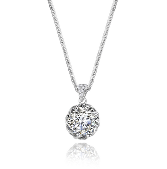 [D&J] White Oz 3Carat Moissanite Diamond Necklace