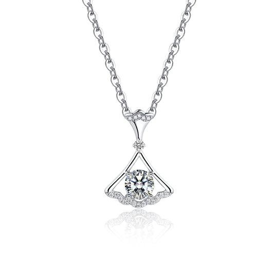 [D&J] Rhythm of Love 1ct Moissanite Diamond Pendant w/s925 Chain